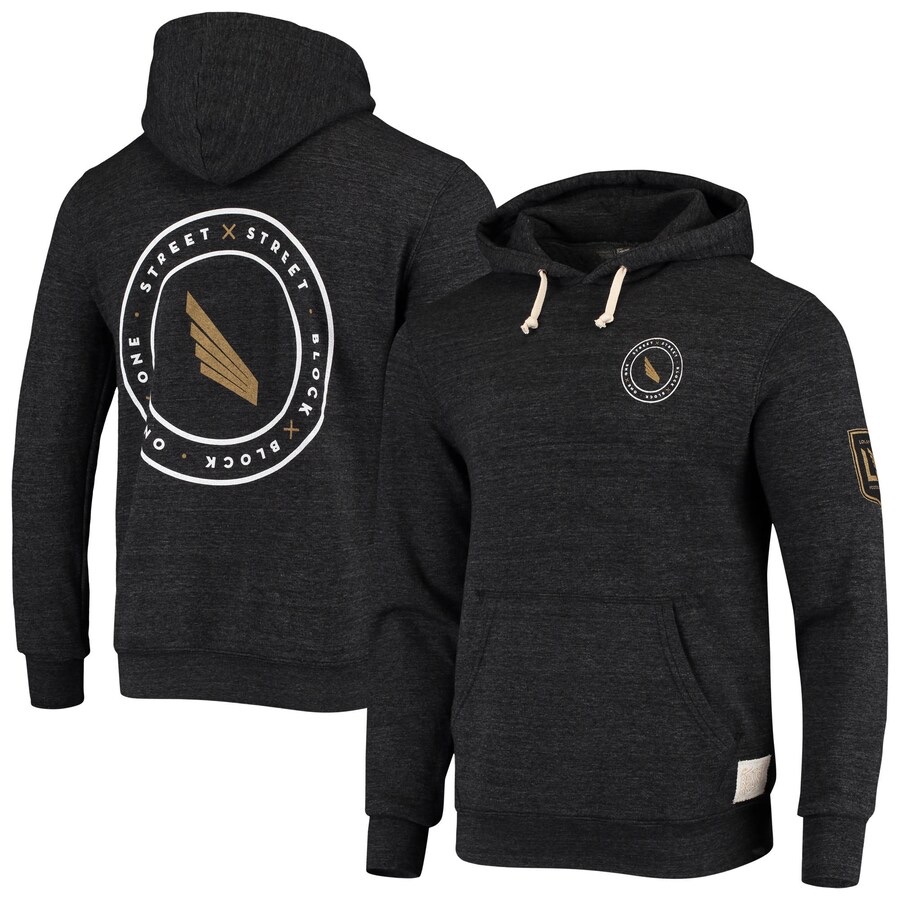 Lafc Original Retro Brand Heathered Black Street X Street Pullover Hoodie